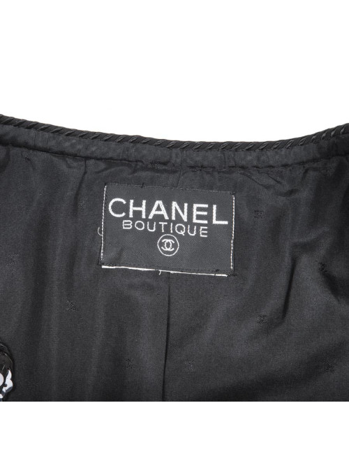 Veste CHANEL à sequins noirs T