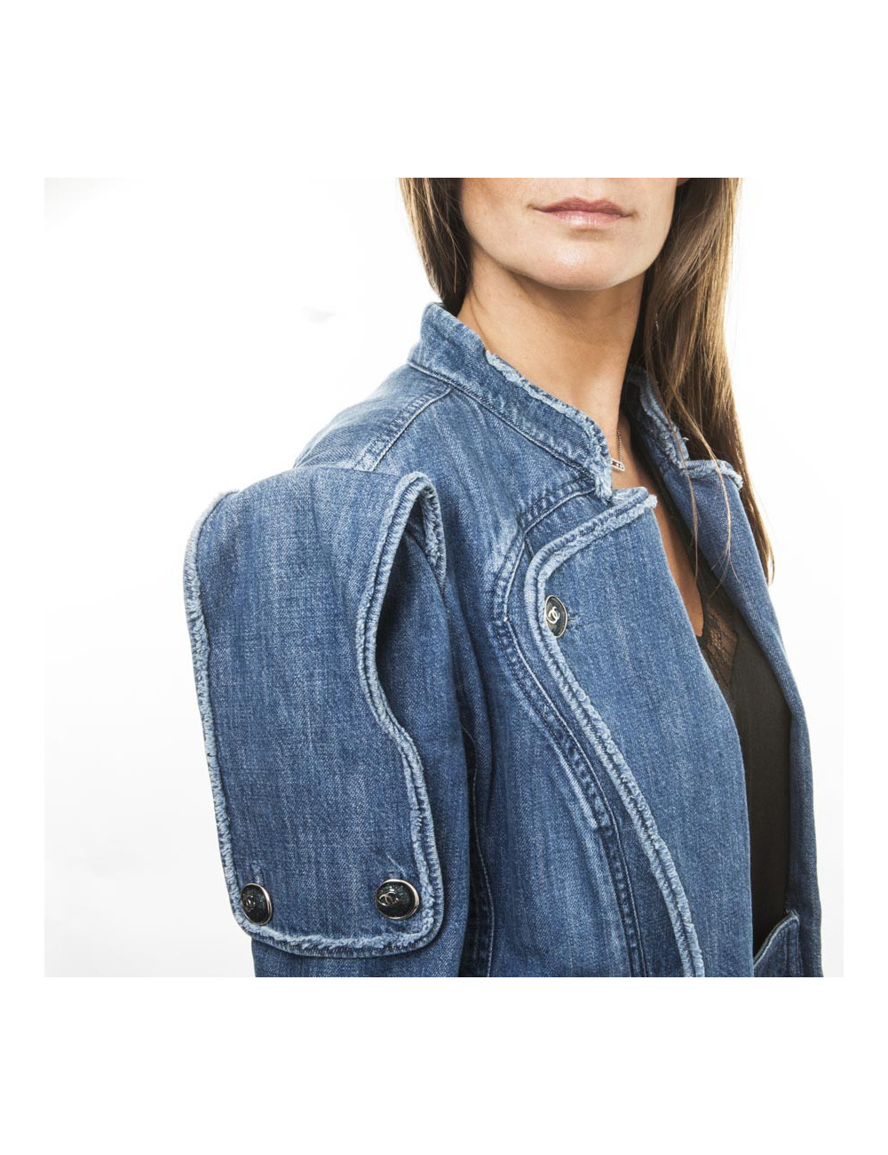 Veste en jean CHANEL T 44