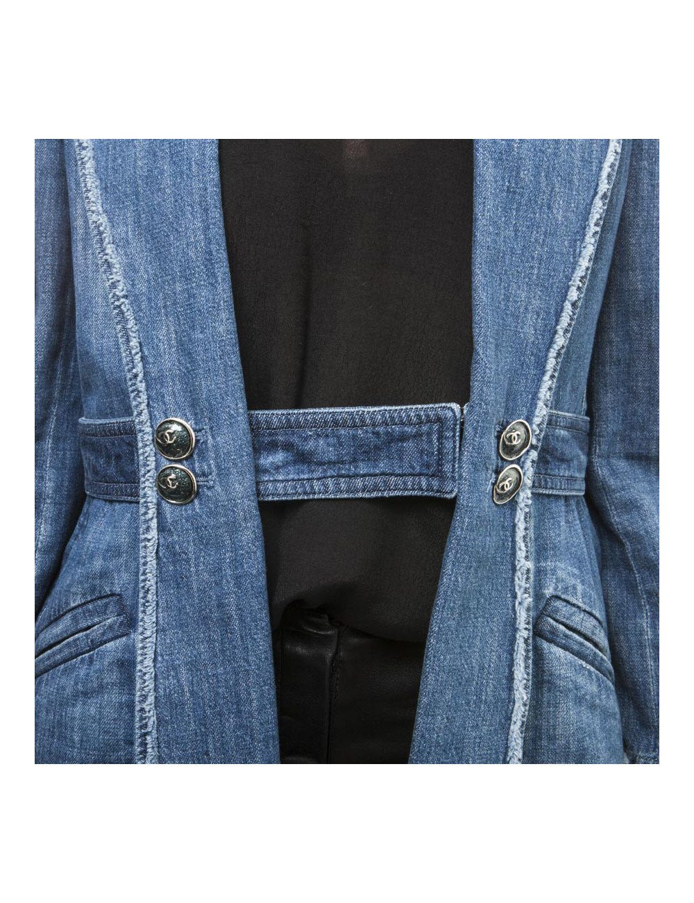 Veste en jean CHANEL T 44
