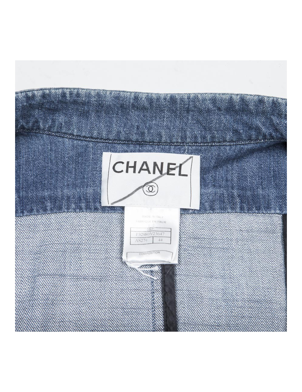 Veste en jean CHANEL T 44