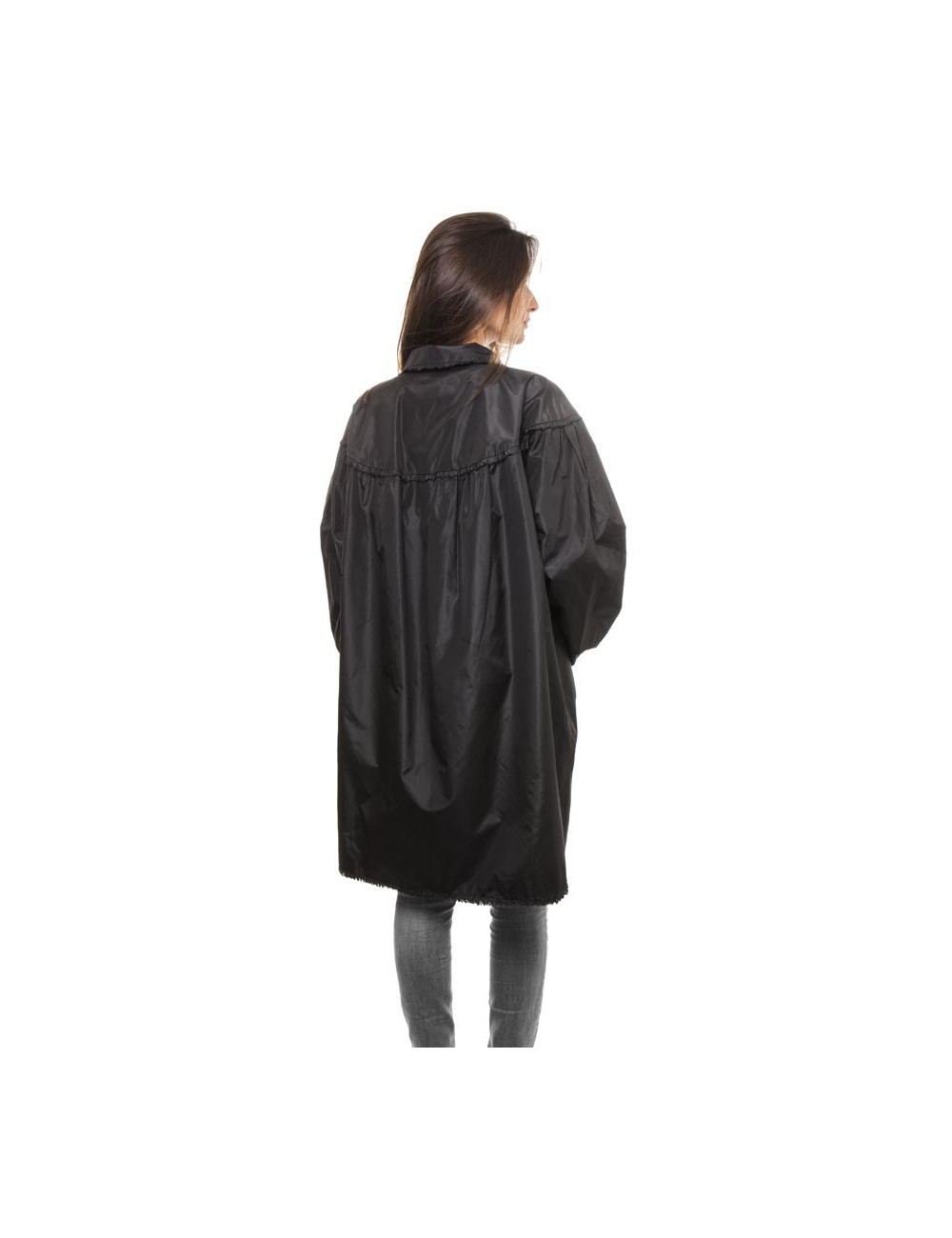 Veste longue t 38 CHANEL organza noir
