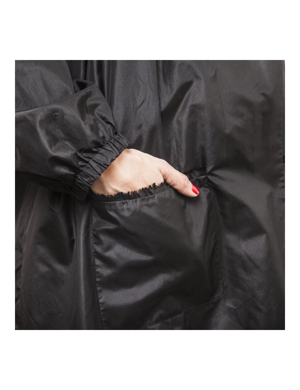 Veste longue t 38 CHANEL organza noir