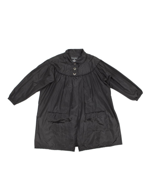 Veste longue t 38 CHANEL organza noir