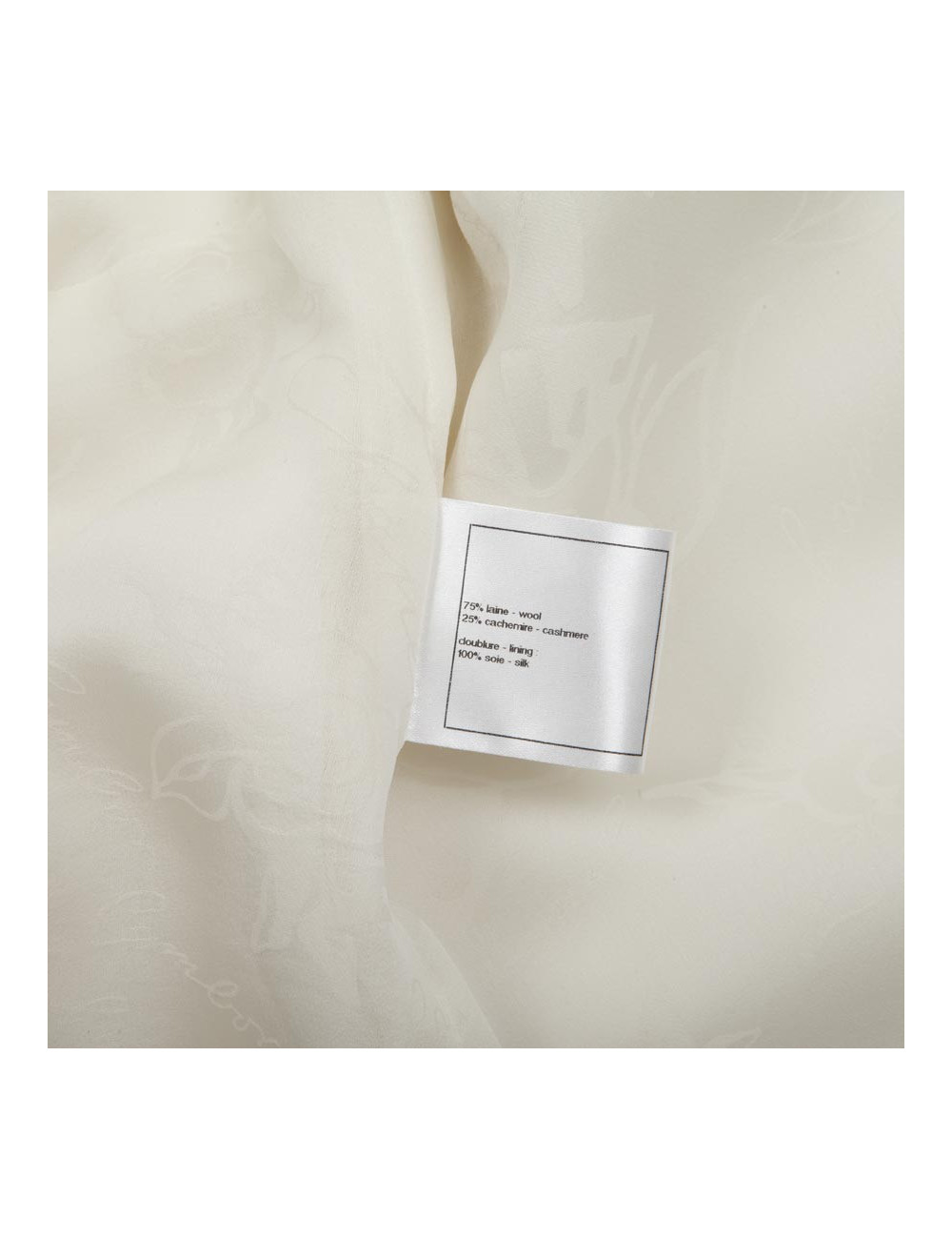 Veste CHANEL T 44 "Paris Bombay" blanche