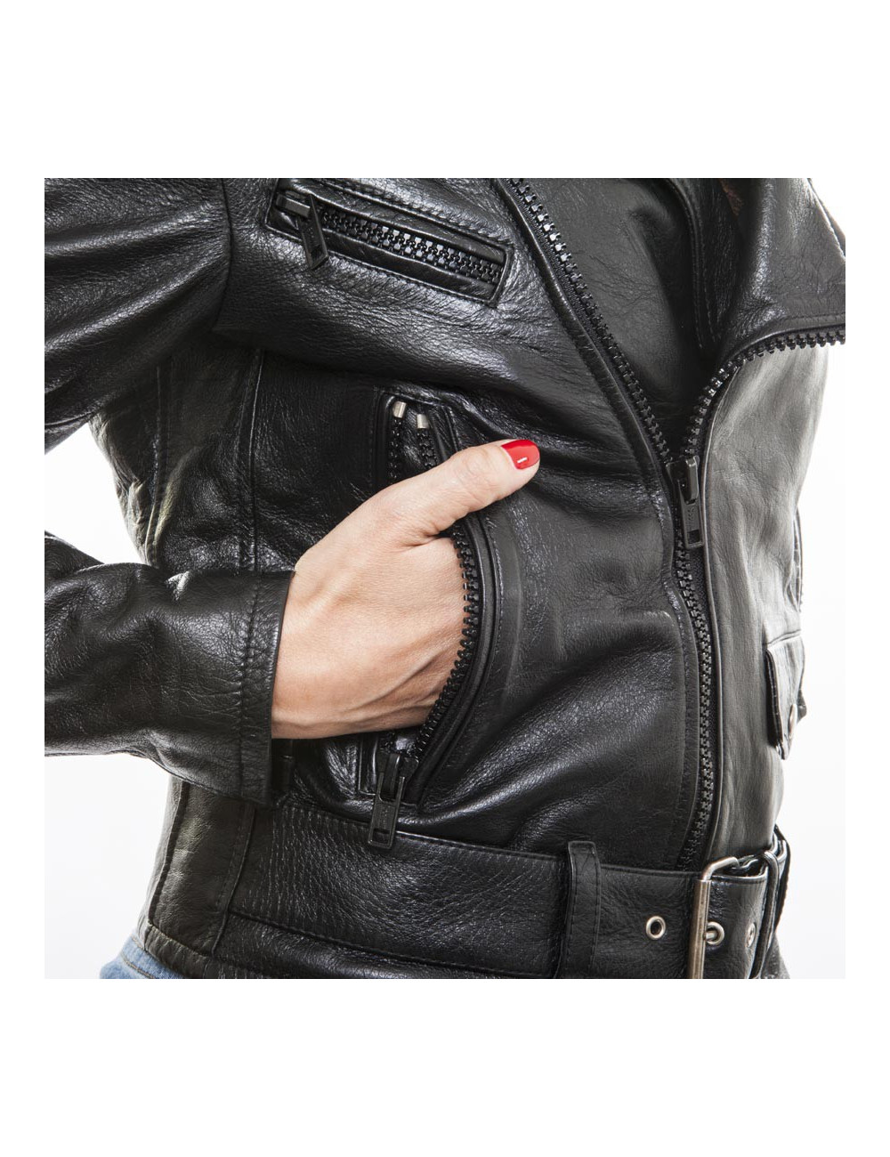 ¨Perfecto  SAINT LAURENT cuir vieili t 