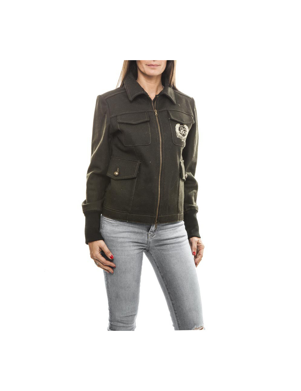 Blouson JEAN PAUL GAULTIER  toile vert kaki