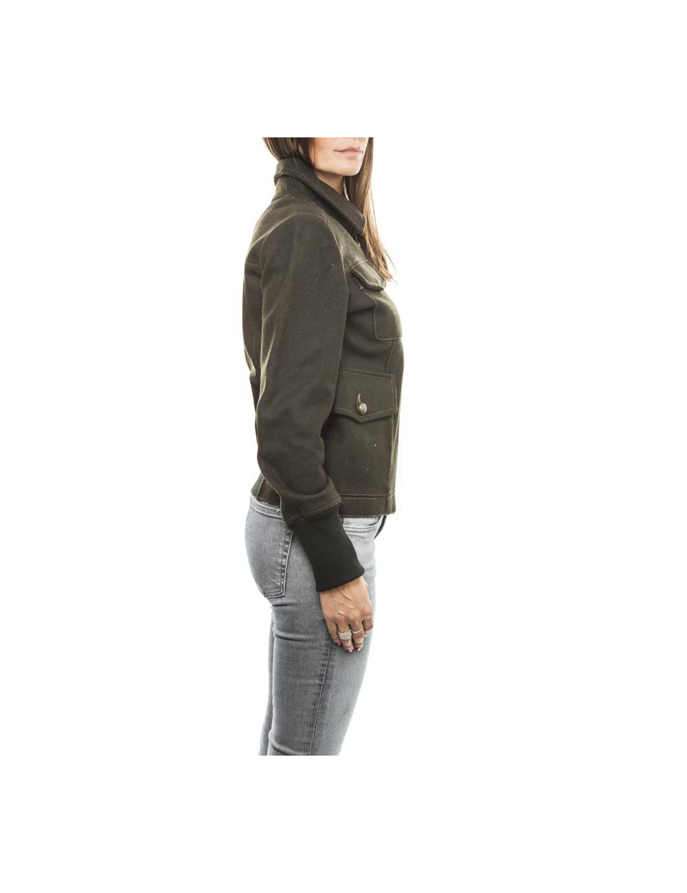 Blouson JEAN PAUL GAULTIER  toile vert kaki