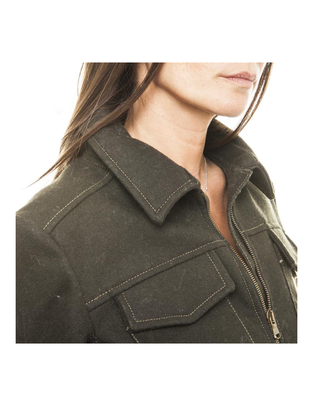 Blouson JEAN PAUL GAULTIER  toile vert kaki