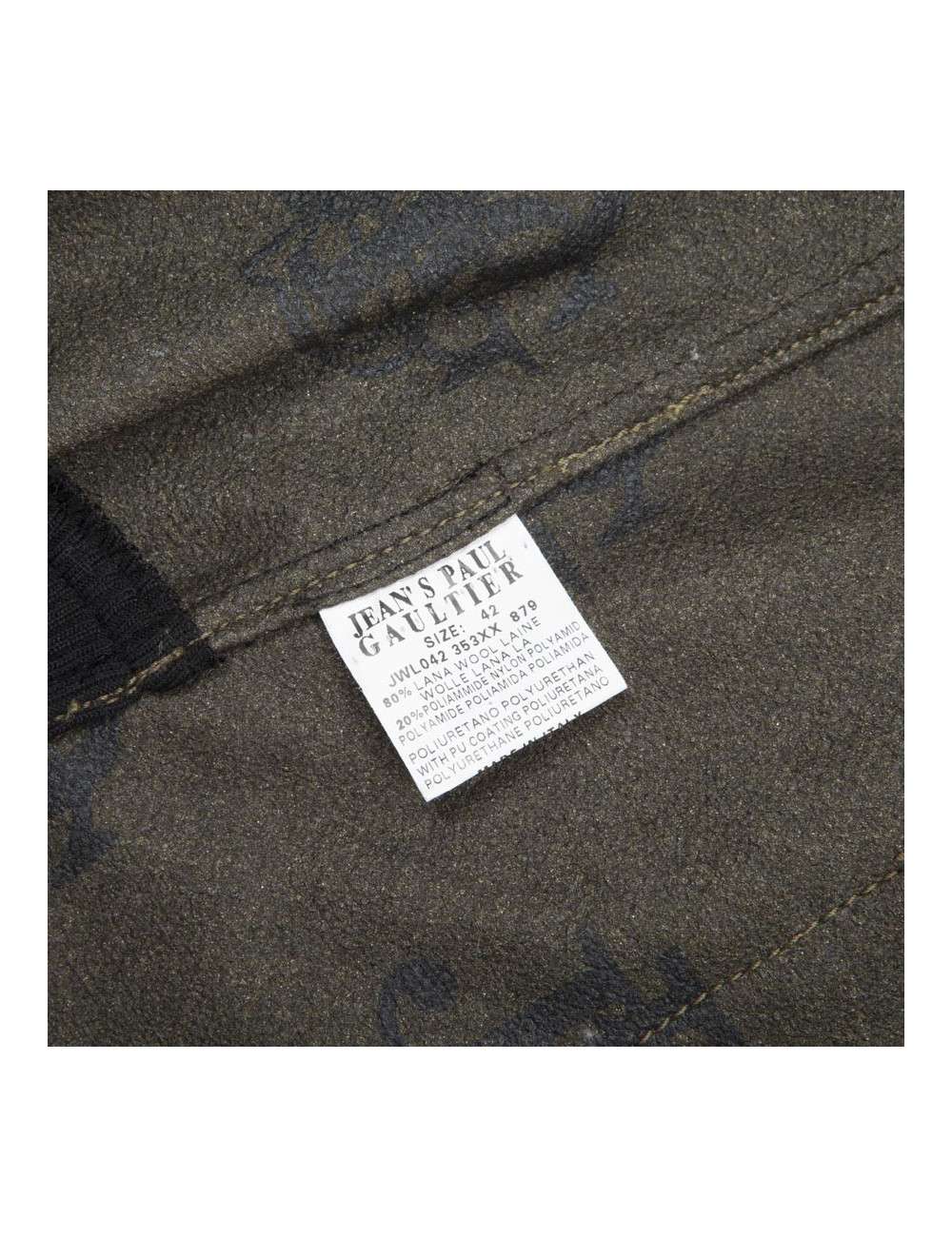 Blouson JEAN PAUL GAULTIER  toile vert kaki