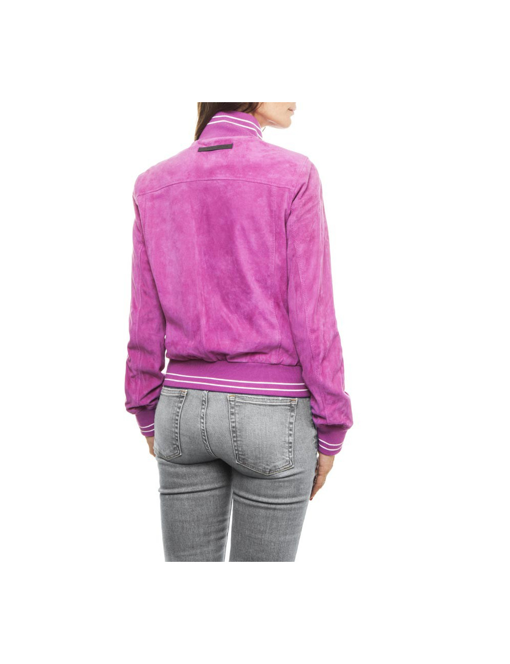 Blouson JEAN PAUL GAULTIER DAIM FUCHIA