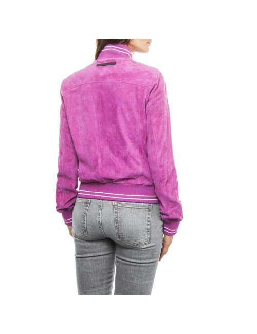 Blouson JEAN PAUL GAULTIER DAIM FUCHIA