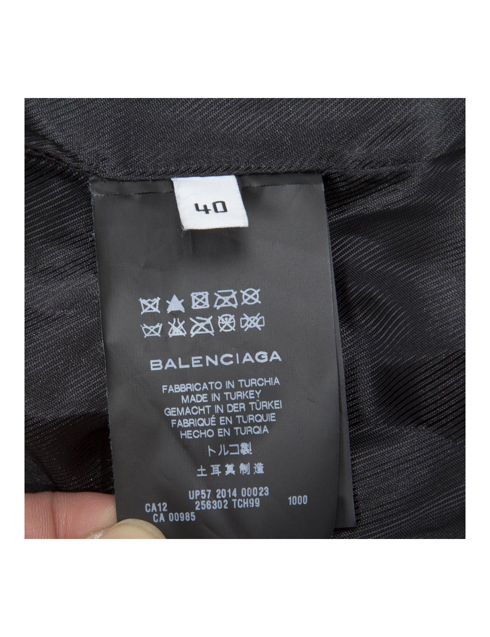 Perfecto BALENCIAGA T   cuir vieilli noir