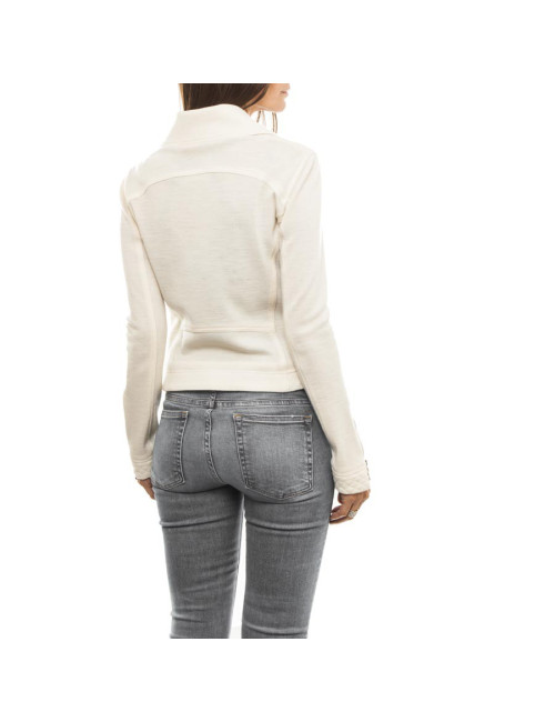 CHANEL Zipped Perfecto in off-white Wool Size 38FR