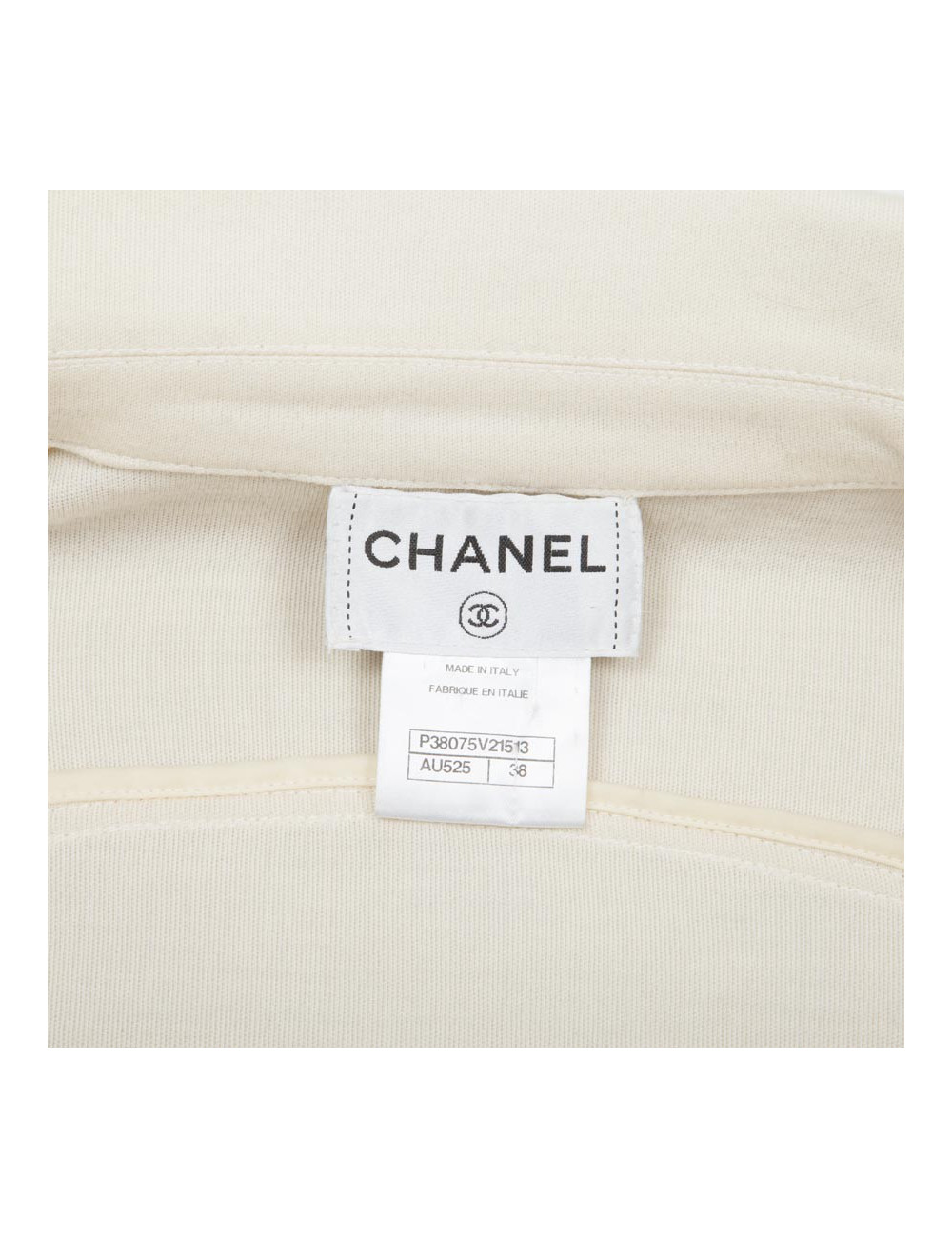 Blouson CHANEL T 38 zippé beige