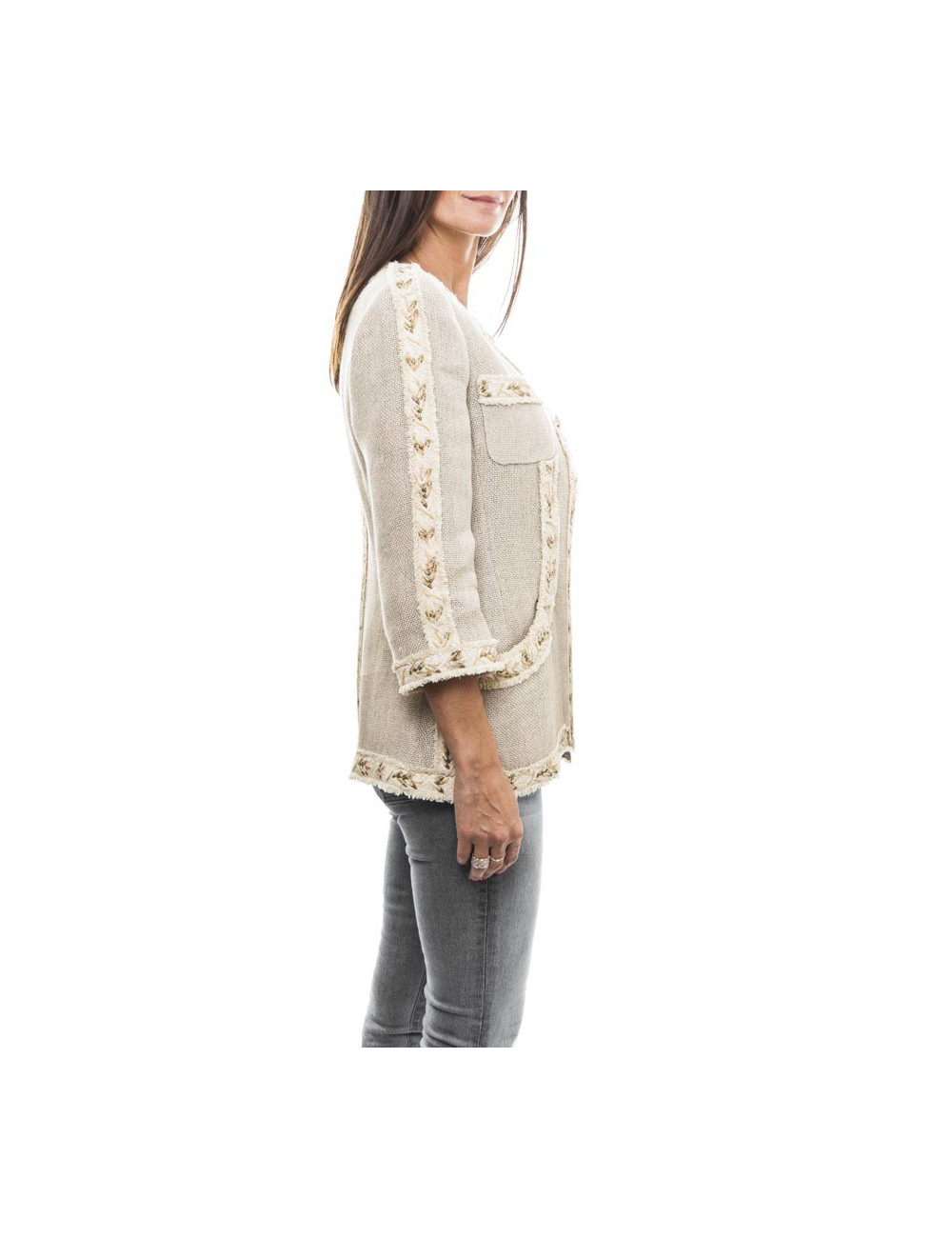 Veste CHANEL  t 38 Collection Métiers d'art "La Ferme"