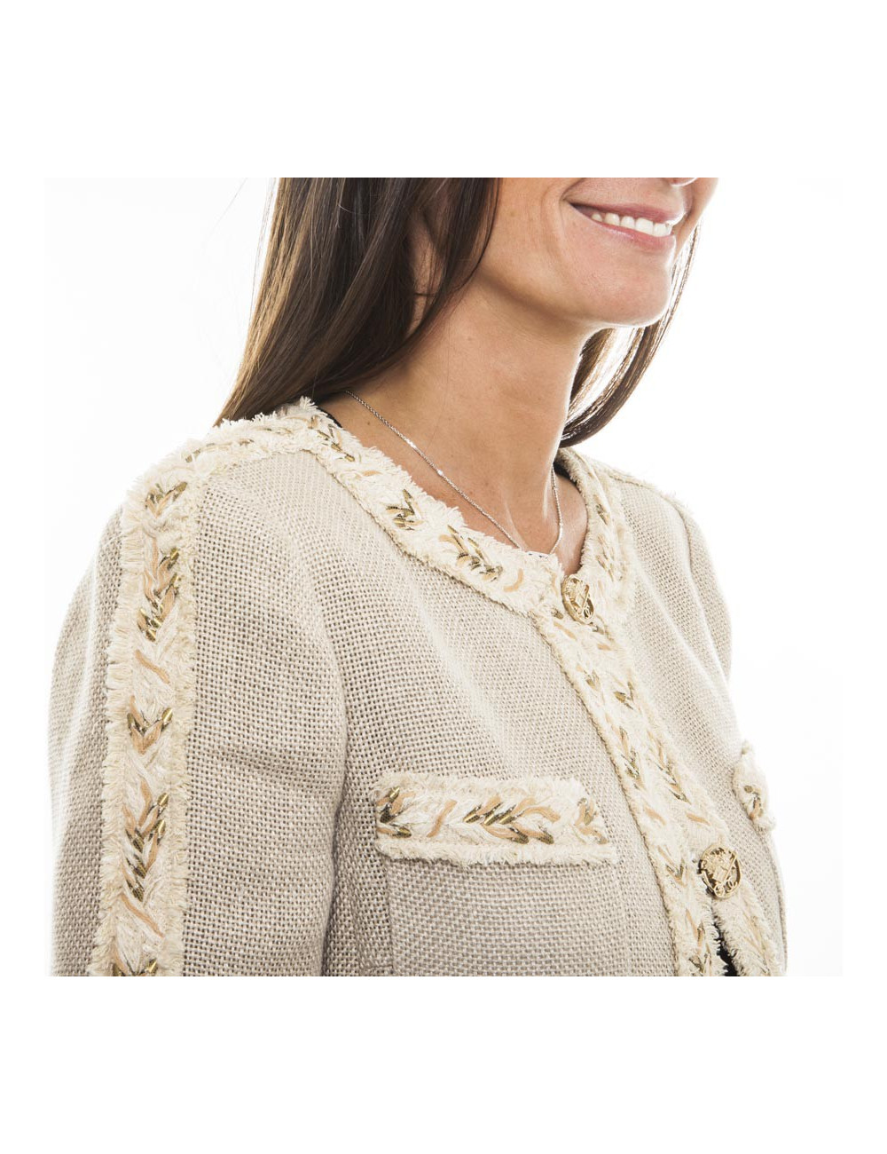 Veste CHANEL  t 38 Collection Métiers d'art "La Ferme"