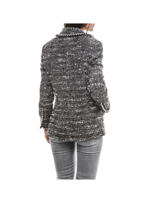 Veste CHANEL T 40  noire et blanc