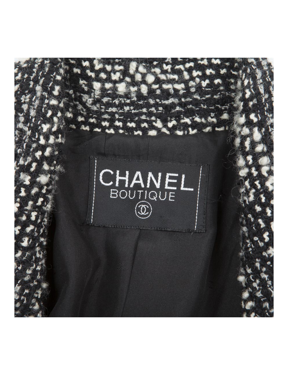 Veste CHANEL T    noire et blanc