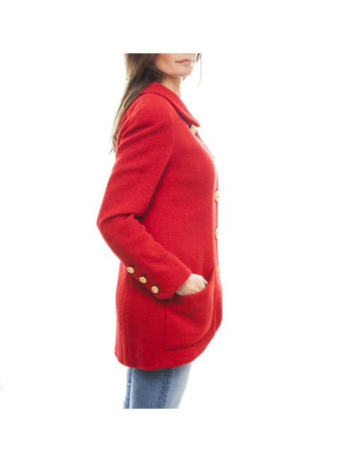 CHANEL Jacket in red wool size 40FR