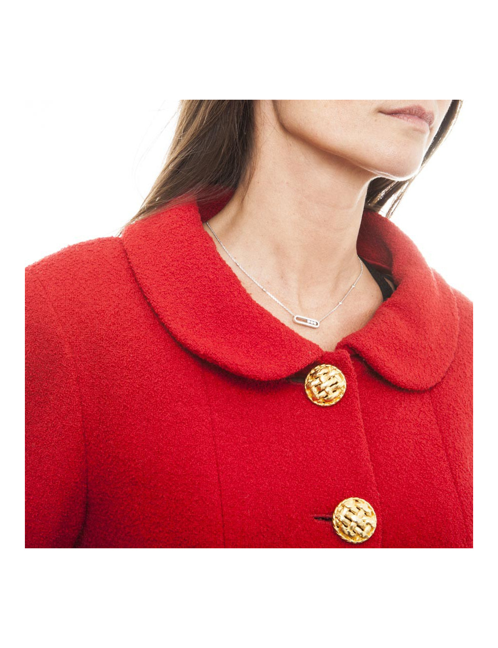 CHANEL Jacket in red wool size 40FR