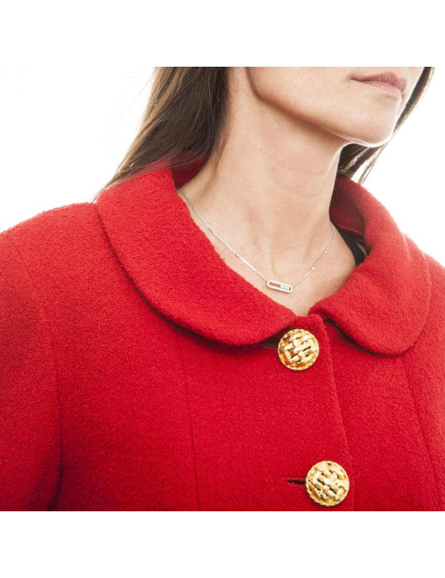 CHANEL Jacket in red wool size 40FR