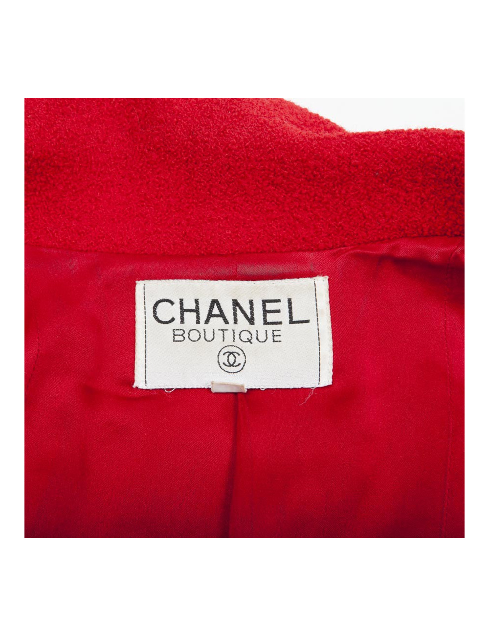 CHANEL Jacket in red wool size 40FR