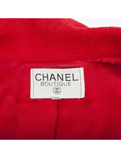 CHANEL Jacket in red wool size 40FR