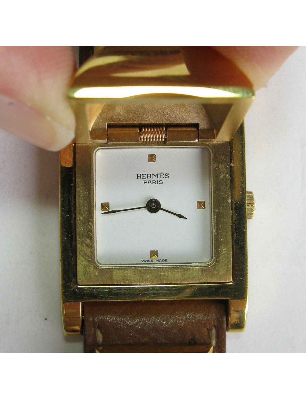 Montre Médor HERMES PM dorée