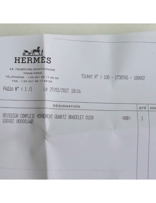 Montre Médor HERMES PM dorée