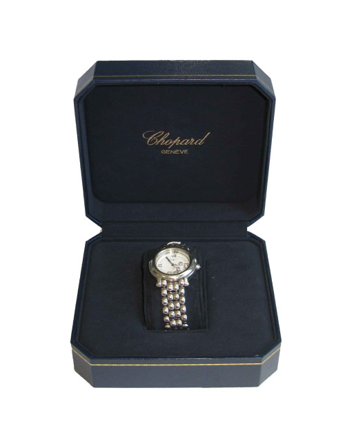 Montre bracelet de dame CHOPARD  "Happy Sport" en acier 