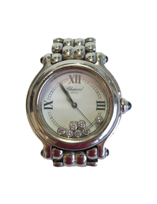 Montre bracelet de dame CHOPARD  "Happy Sport" en acier 