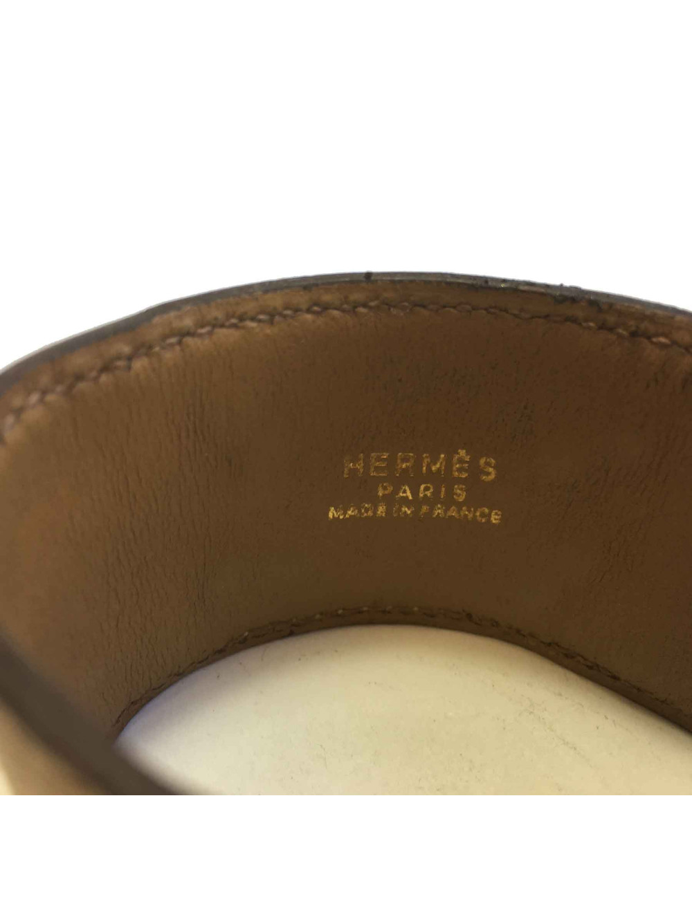Manchette Médor HERMES epsom gold