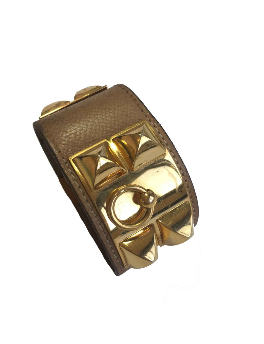 Manchette Médor HERMES epsom gold