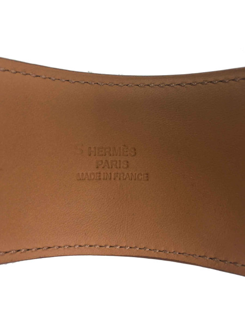 xxx Manchette HERMES CDC cuir veau tadelakt sanguine