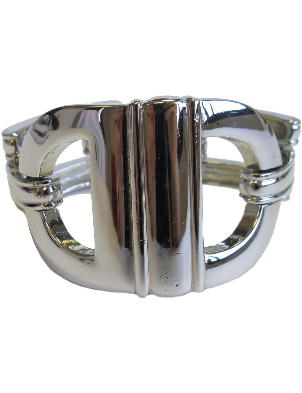 xxx Bracelet CHRISTIAN DIOR en métal argenté