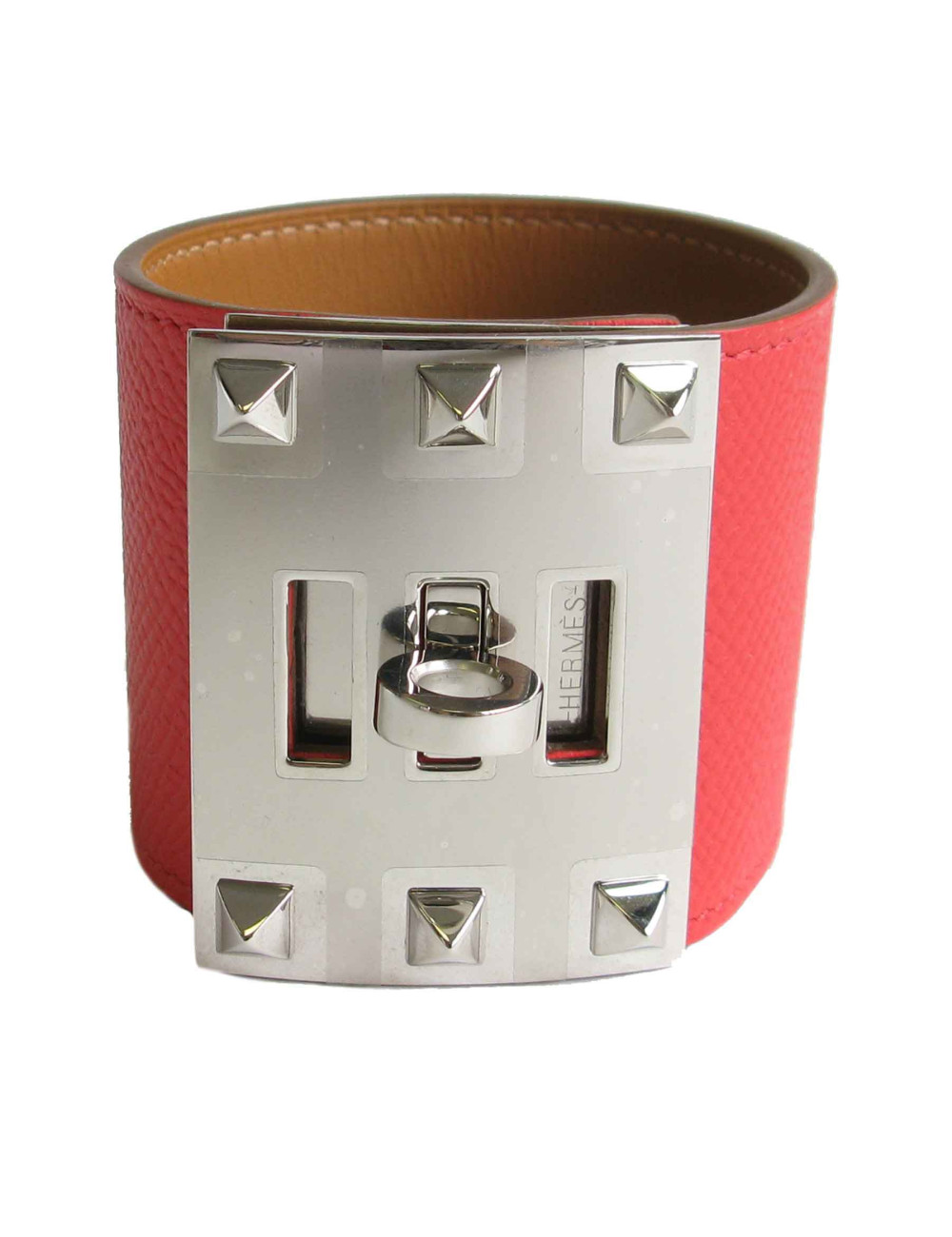 HERMES Extreme cuff in Jaïpur pink Epsom calfskin