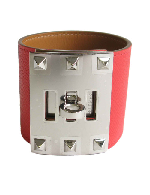 HERMES Extreme cuff in Jaïpur pink Epsom calfskin