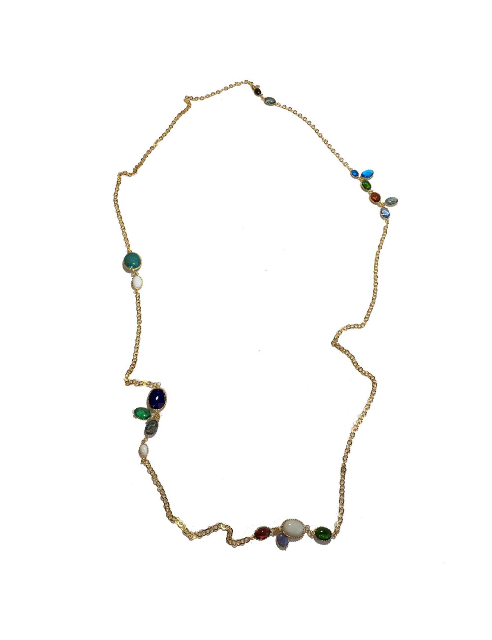 Sautoir MARGUERITE DE VALOIS pastilles en pâte de verre