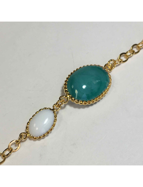 Sautoir MARGUERITE DE VALOIS pastilles en pâte de verre