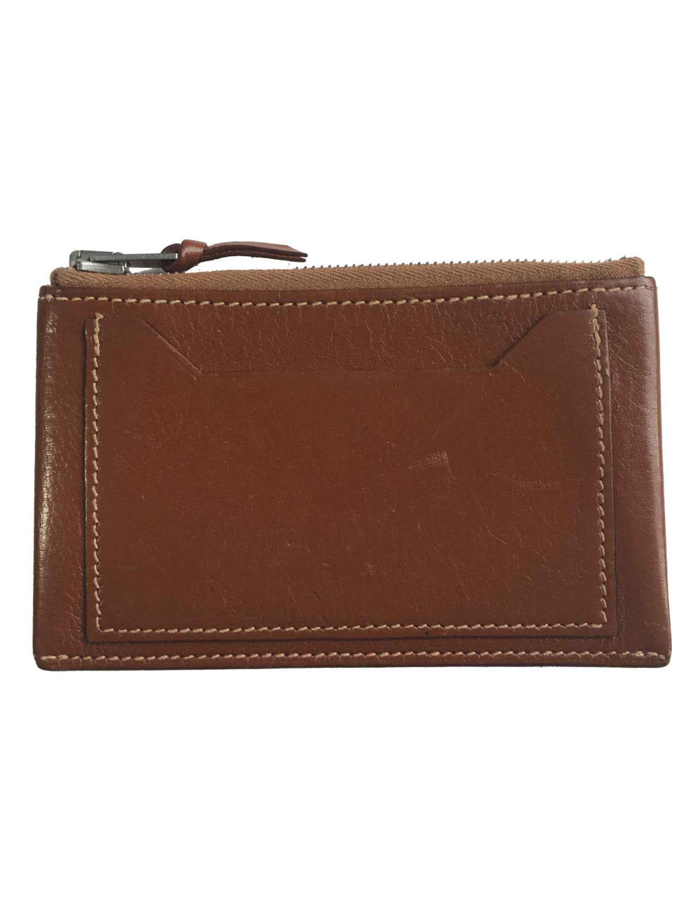 xxx Porte-cartes HERMES en veau barénia marron