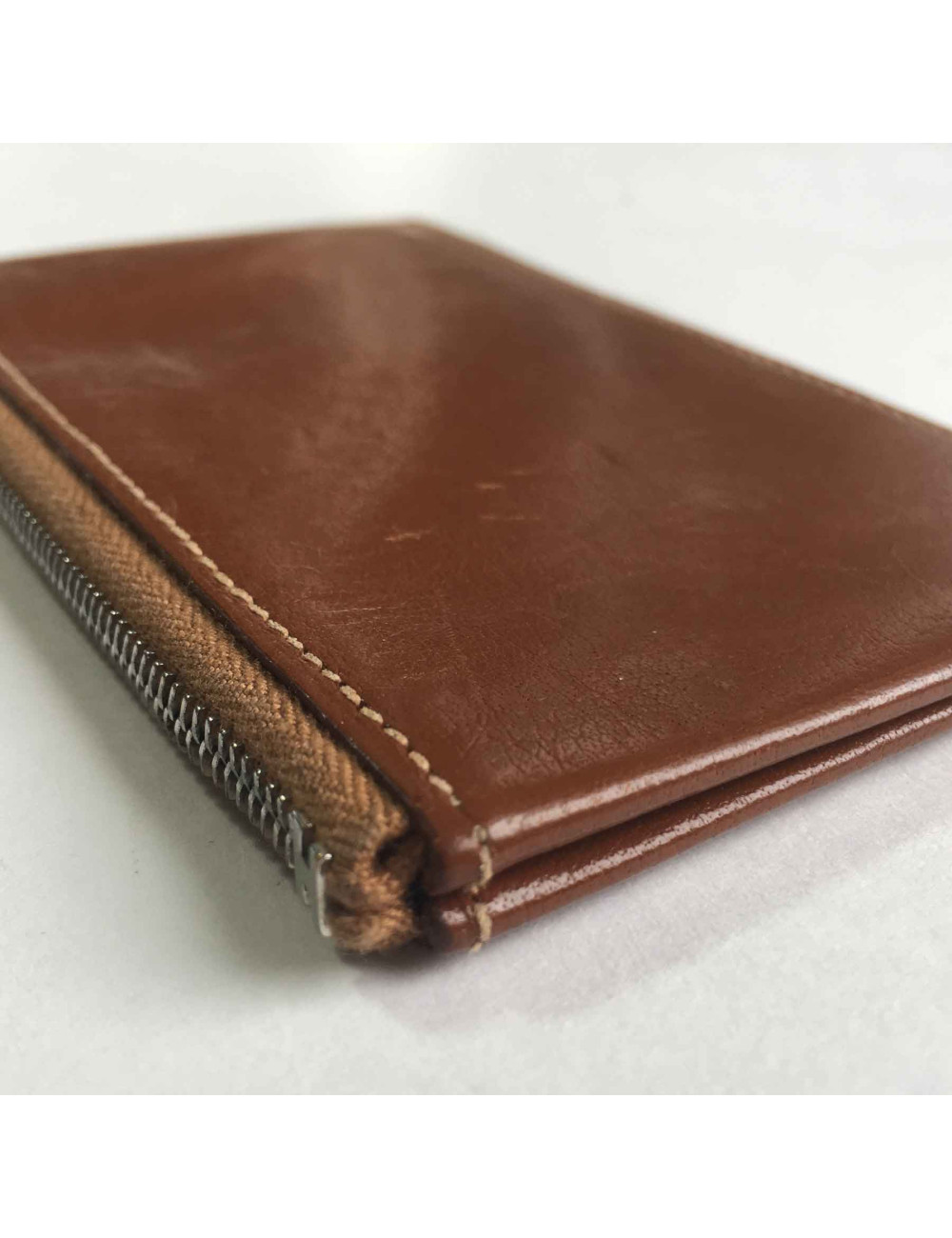 xxx Porte-cartes HERMES en veau barénia marron