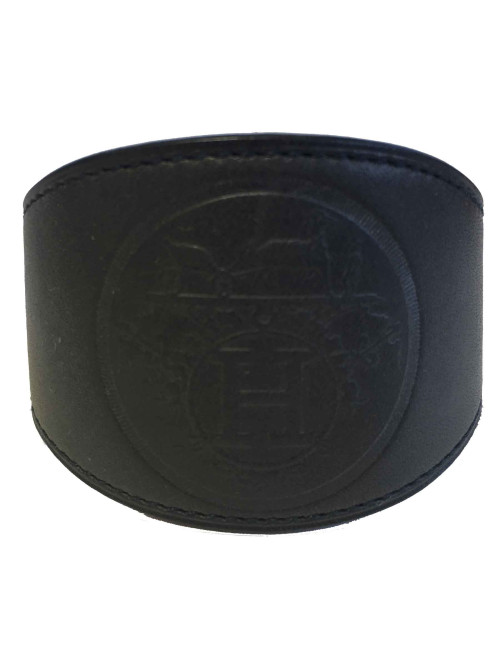 Manchette HERMES cuir