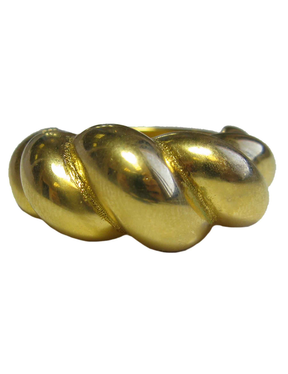 Bague GOOSSENS T56 en métal doré