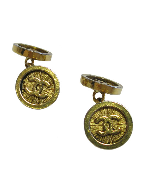 CHANEL cufflinks in gilded metal