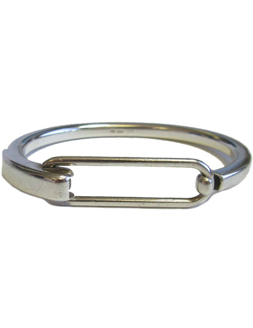 Bracelet HERMES en argent massif