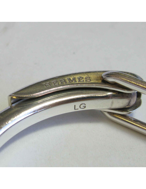Bracelet HERMES en argent massif