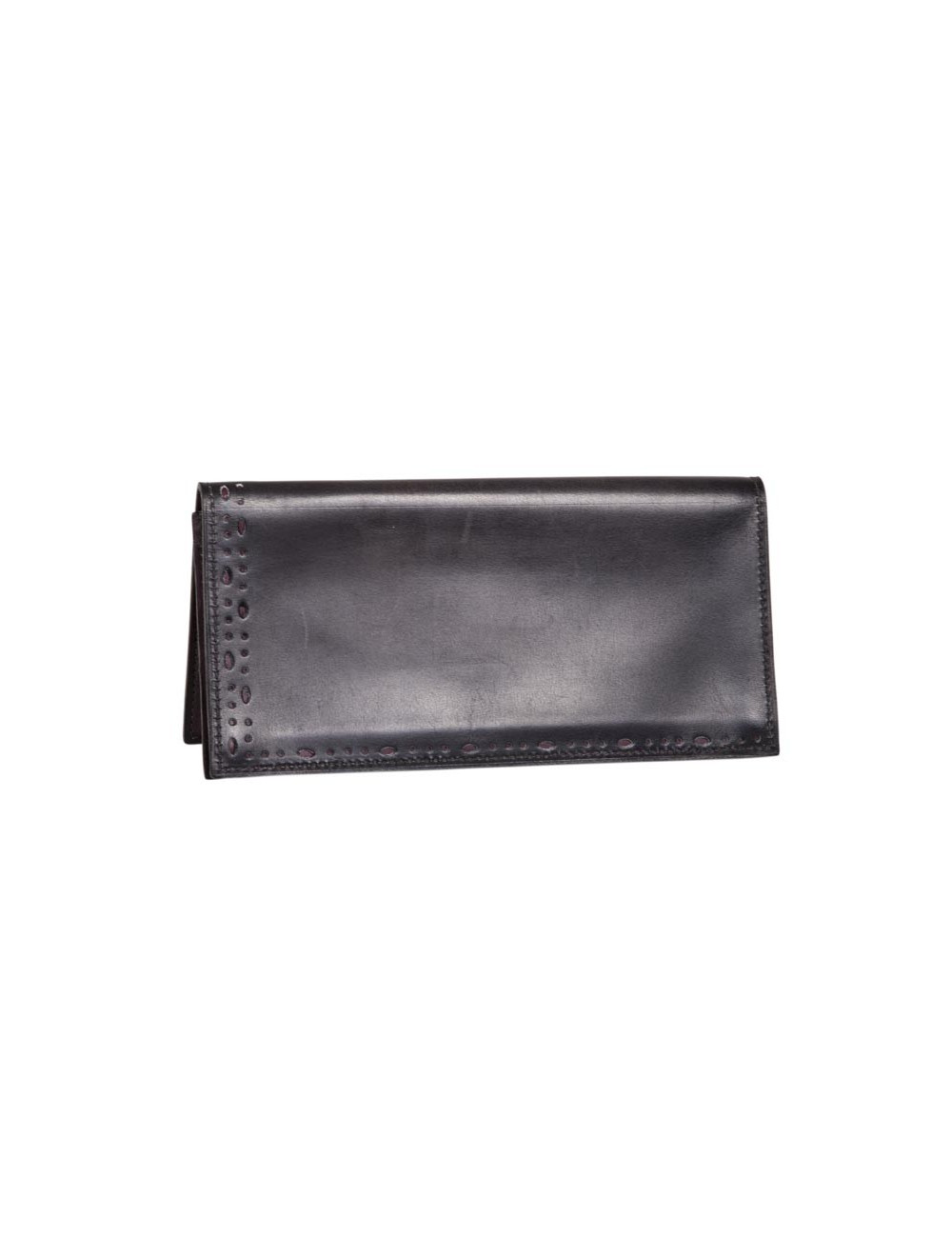 porte-cartes BERLUTI cuir lisse violet foncé