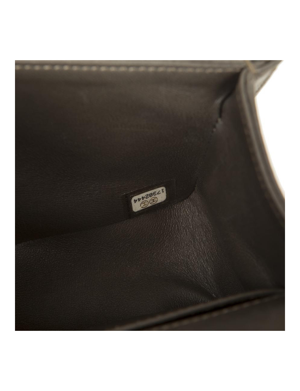 Chanel Boy bag in kaki leather and python 