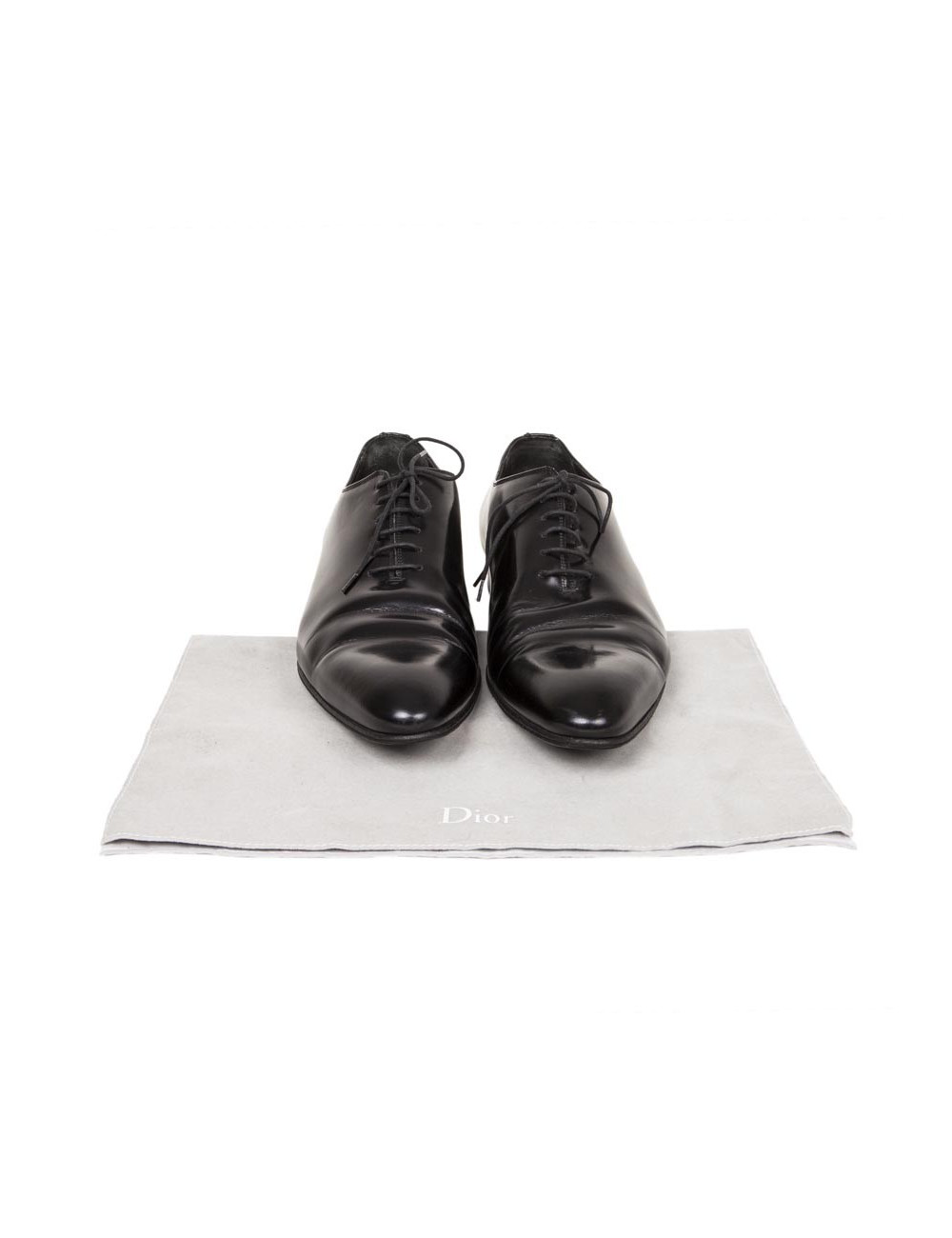 DIOR shoes in black matte patent leather size 44EU