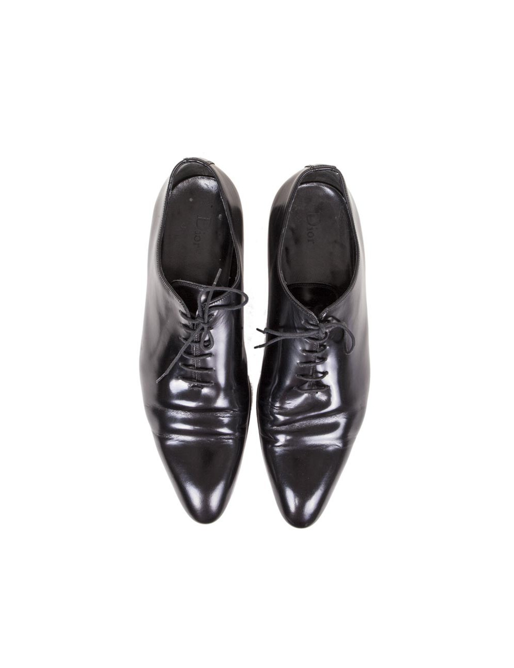 DIOR shoes in black matte patent leather size 44EU